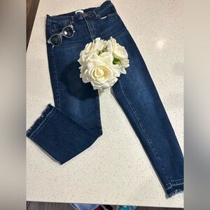 LOFT Dark Blue Straight Leg Jeans. Size 6